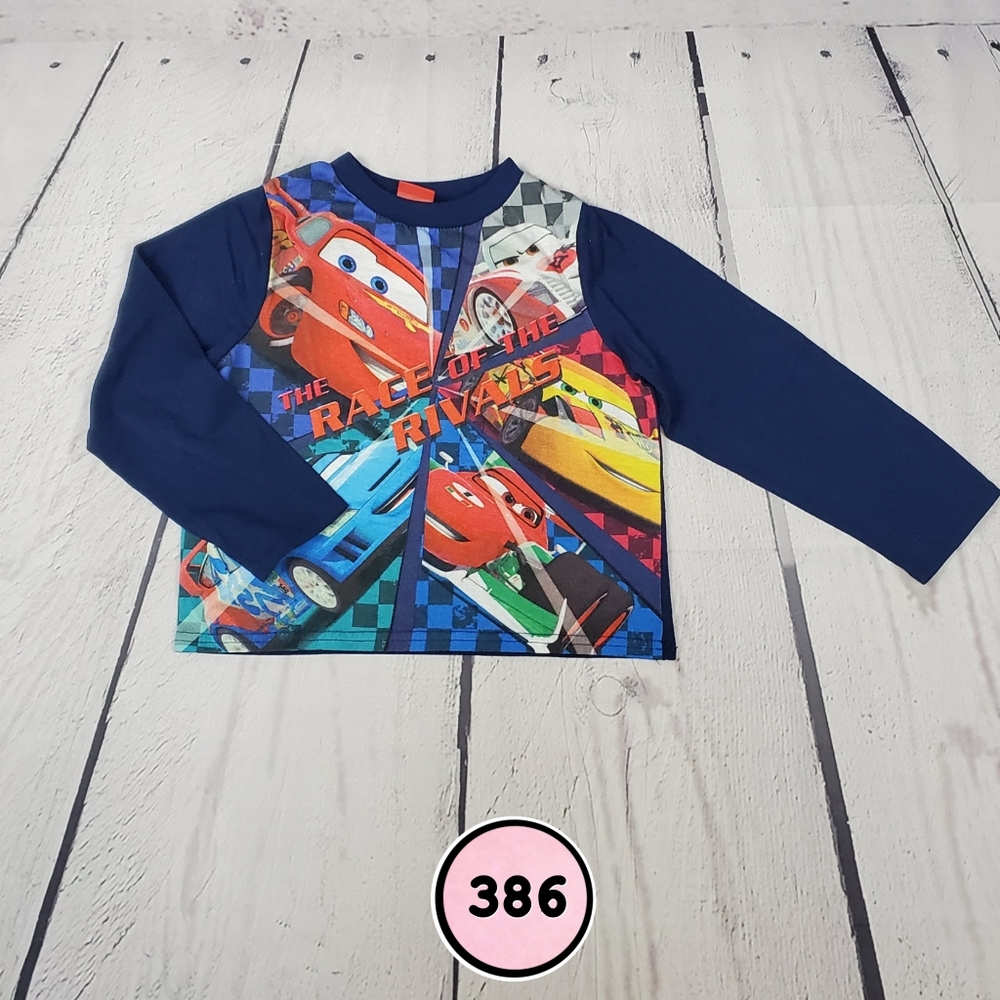 disney pixar cars boys long sleeve tee